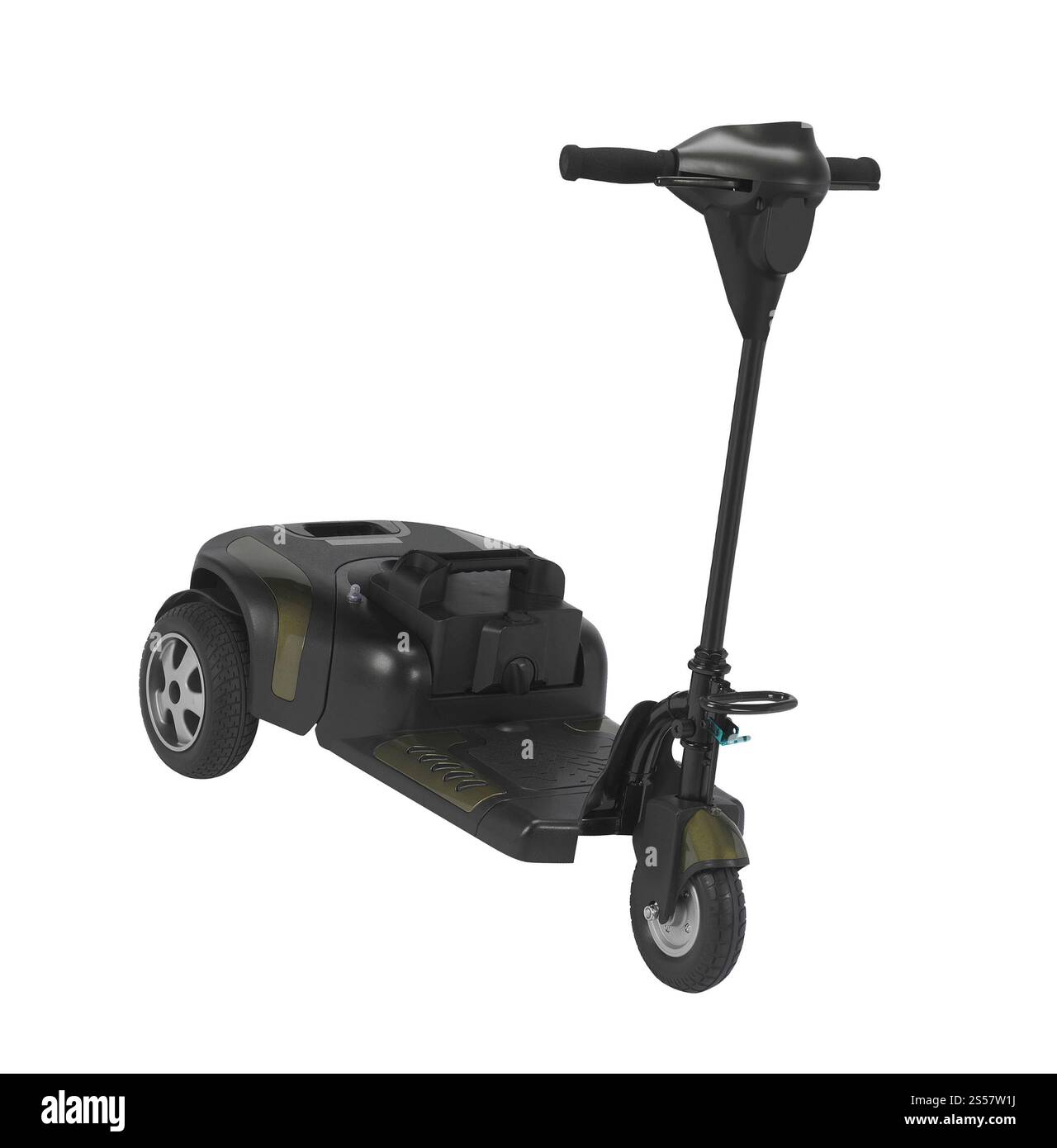 scooter électrique isolé sur fond blanc. scooter électrique isolé Banque D'Images