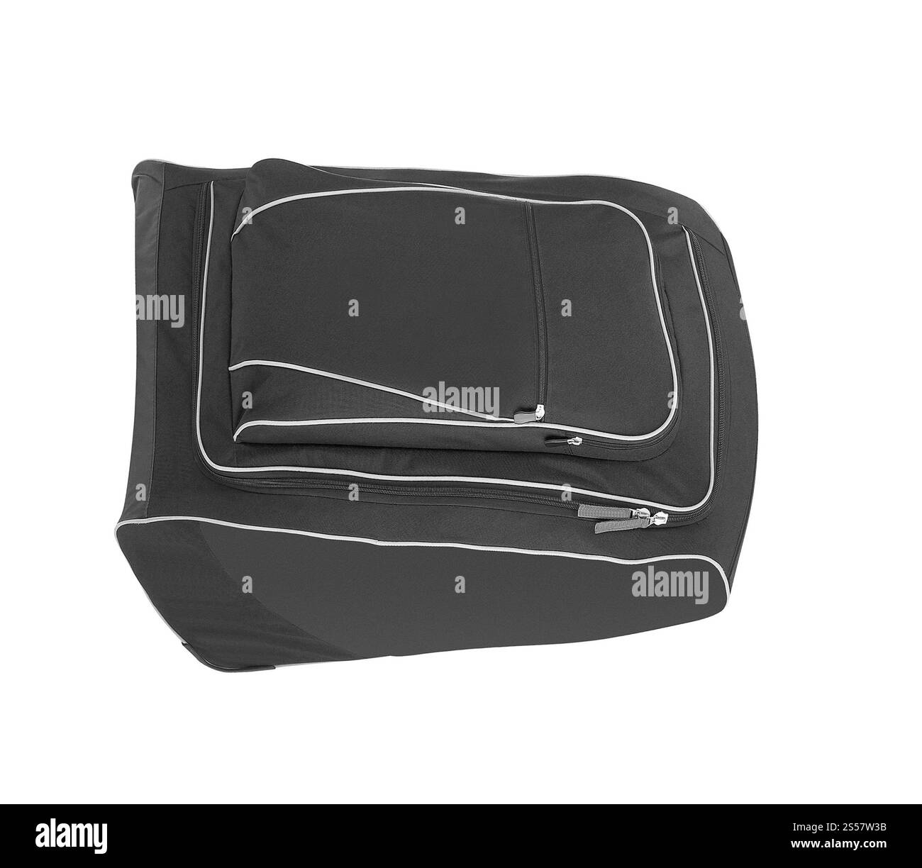 Sac pour paire de patins de hockey isolé sur fond blanc. Sac pour paire de patins de hockey isolé Banque D'Images