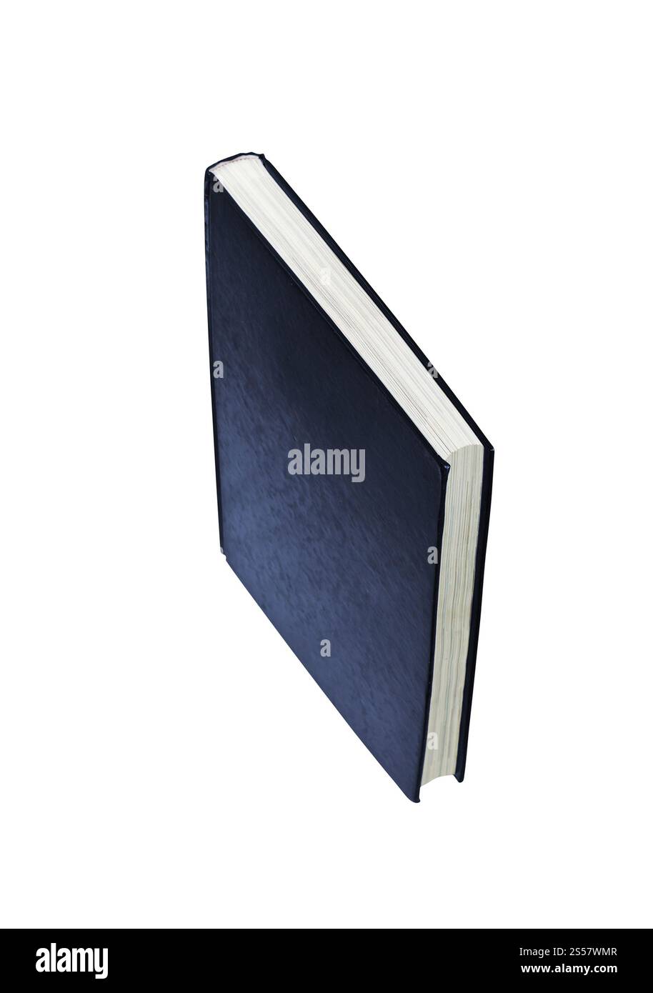 simple livre à couverture rigide bleu isolé sur fond blanc. simple livre à couverture rigide bleu isolé Banque D'Images