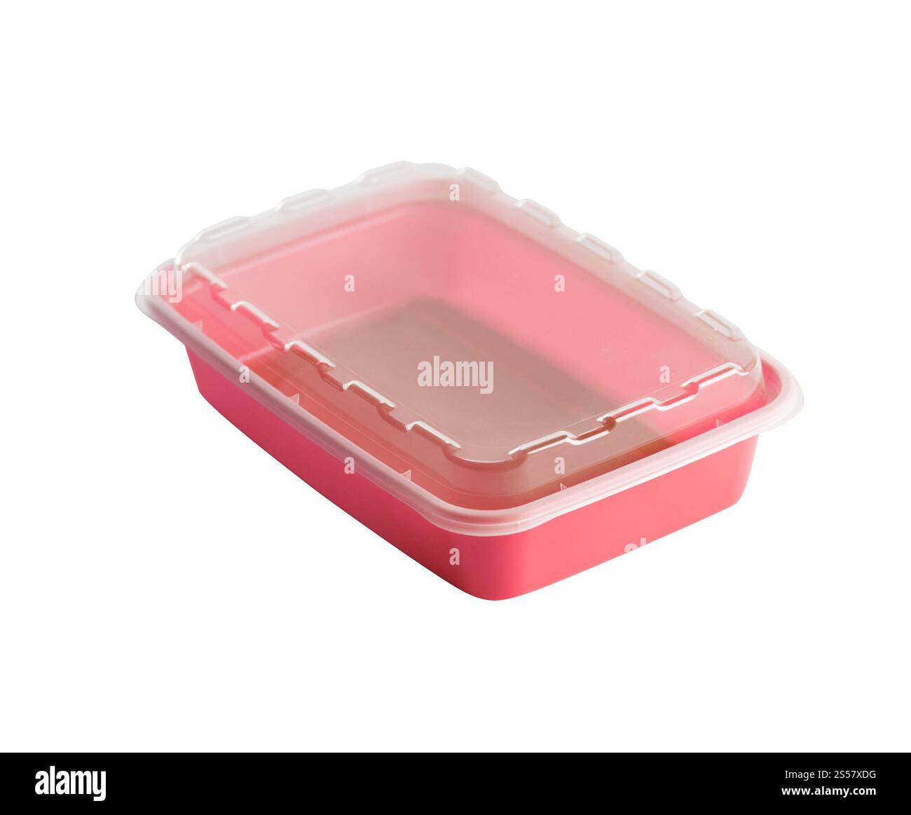 Conteneur en plastique isolé sur blanc Banque D'Images