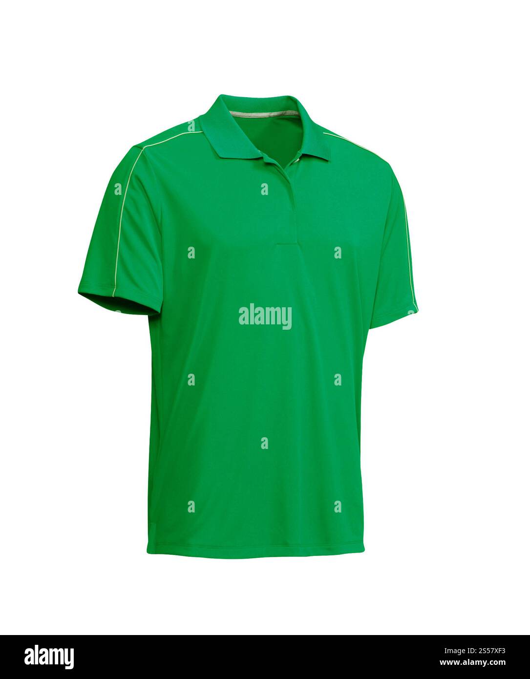 Tshirt vert foncé isolé sur fond blanc Banque D'Images