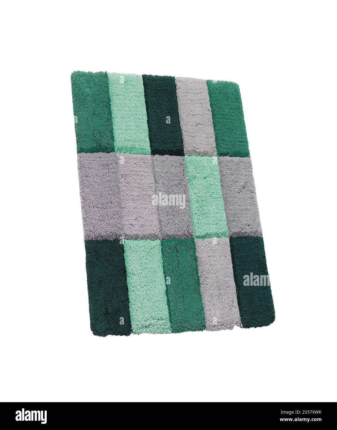 tapis de bain isolé sur fond blanc Banque D'Images