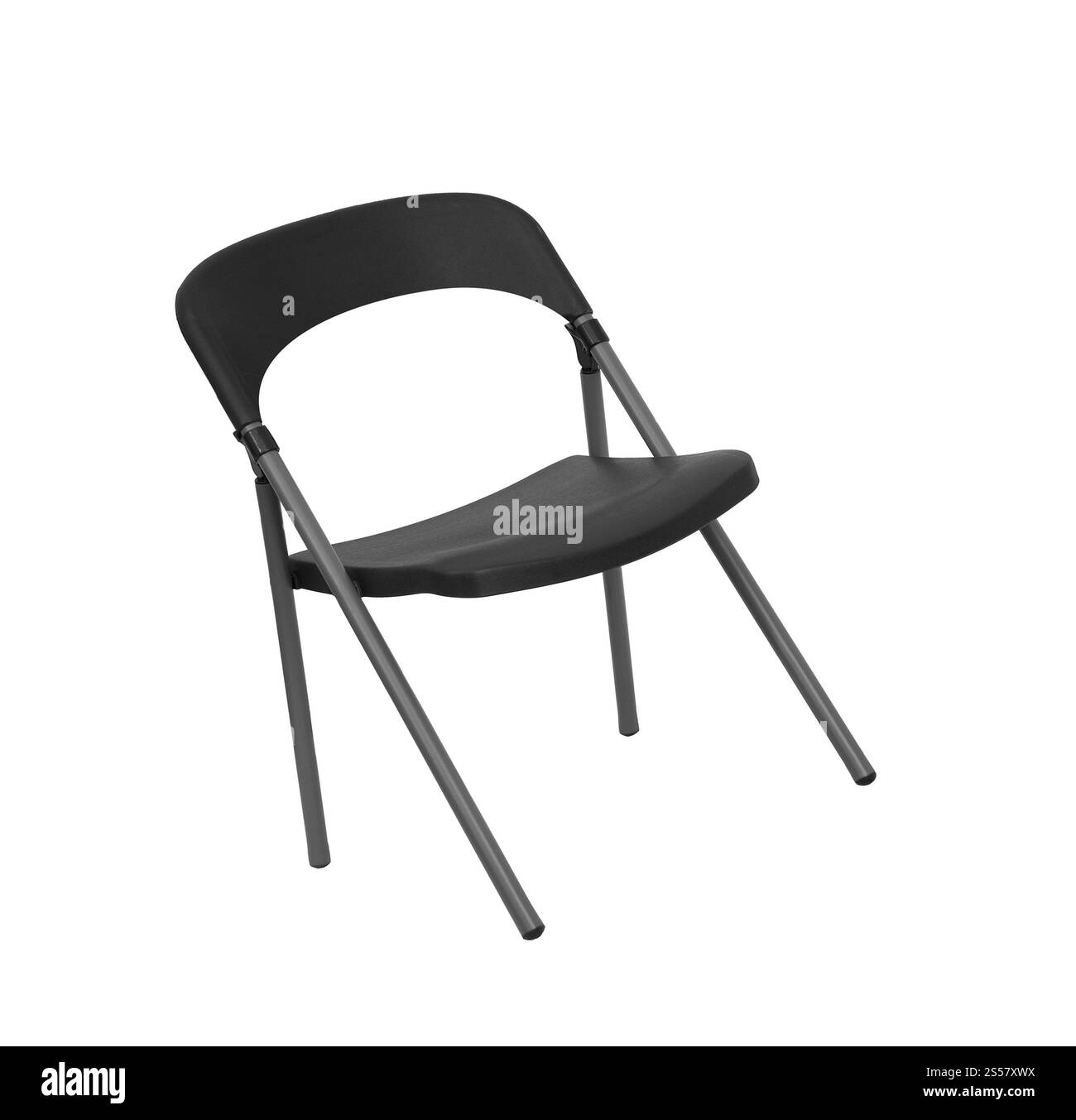 chaise en plastique isolé sur fond blanc Banque D'Images