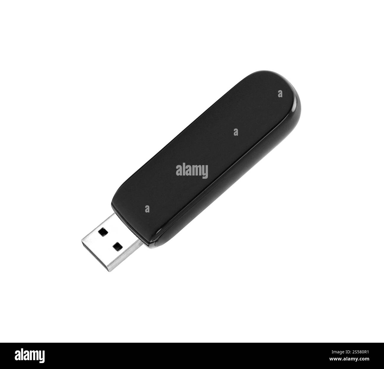 Lecteur flash USB sur le fond blanc Banque D'Images