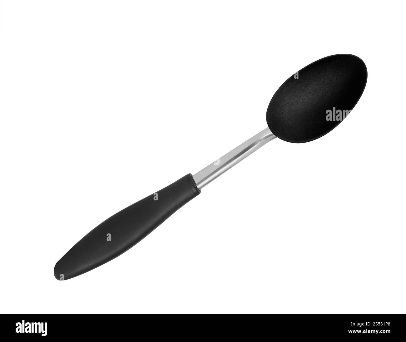 Ustensile de cuisine en plastique isolé sur fond blanc. Ustensile de cuisine en plastique Banque D'Images