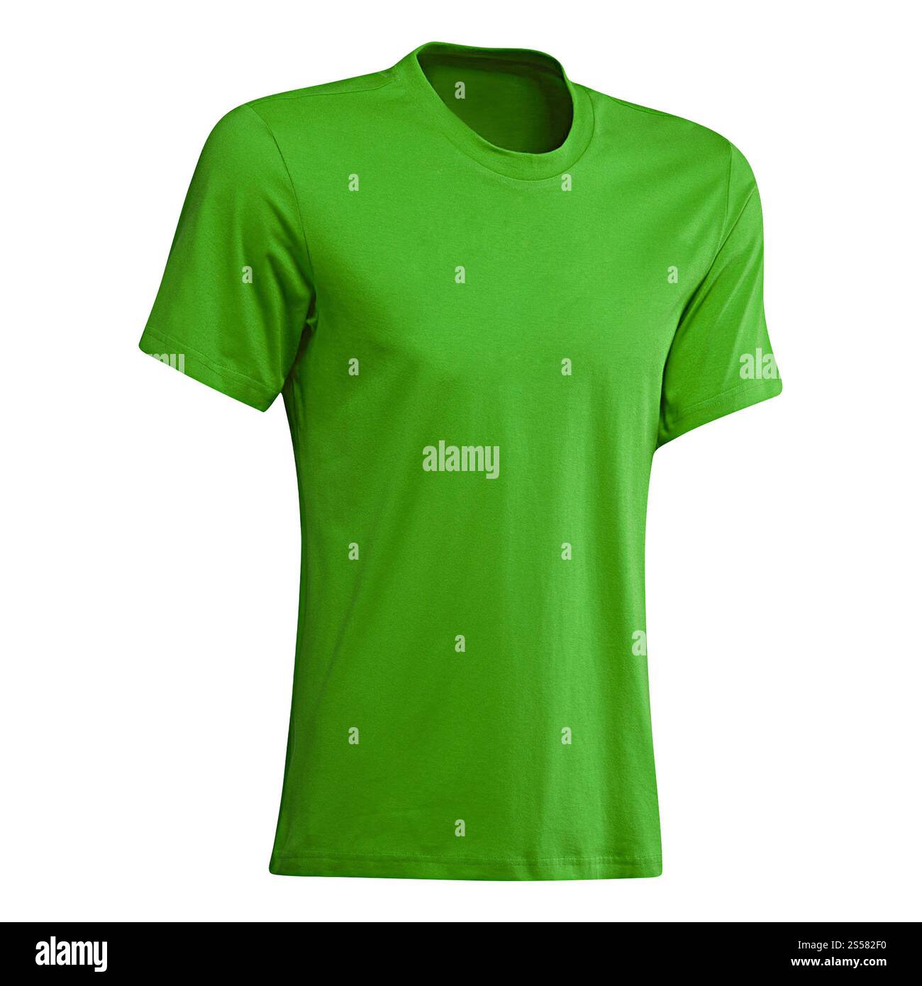 Tshirt vert isolé sur fond blanc. Tshirt vert isolé Banque D'Images