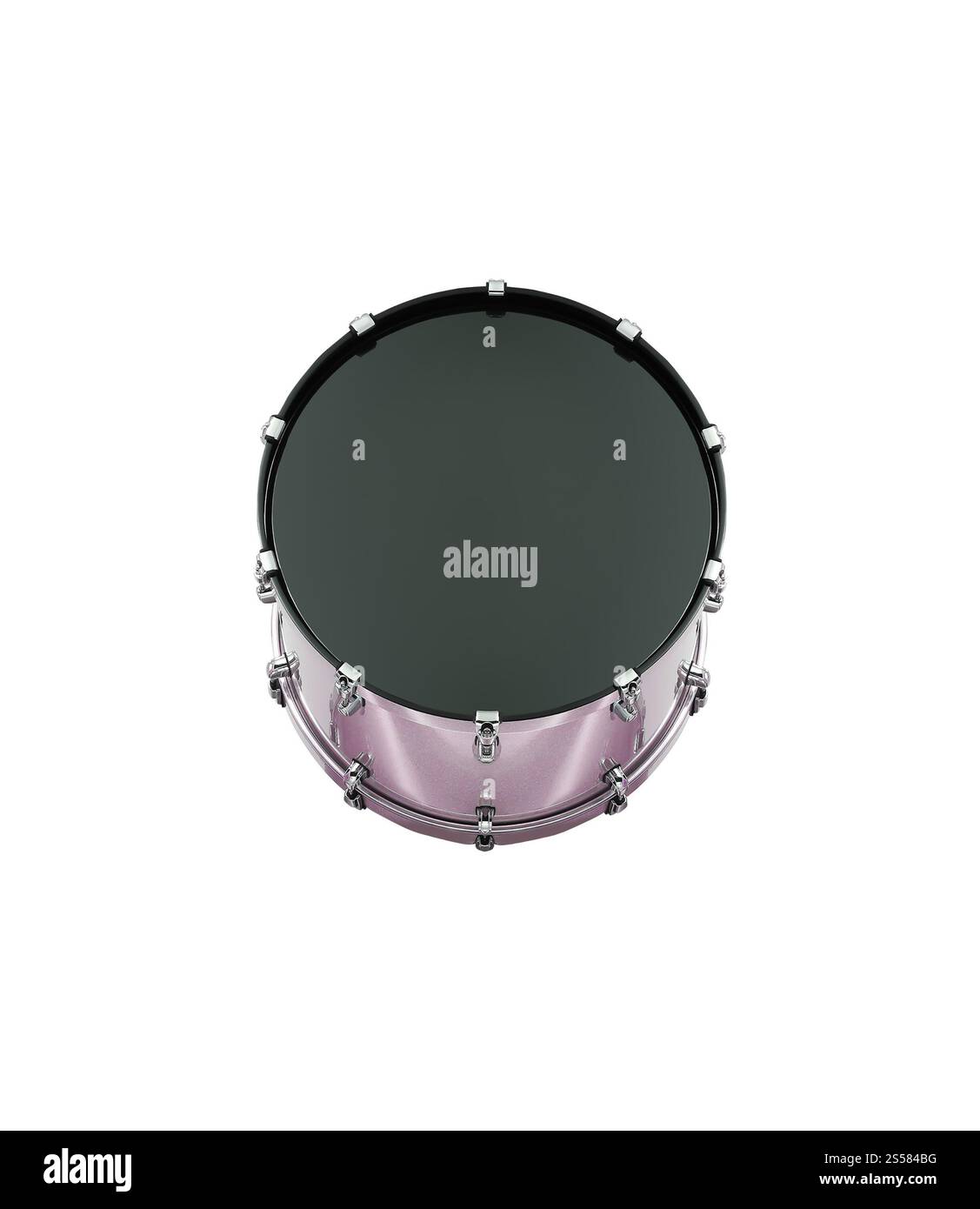 Grosse caisse isolée sur blanc Banque D'Images