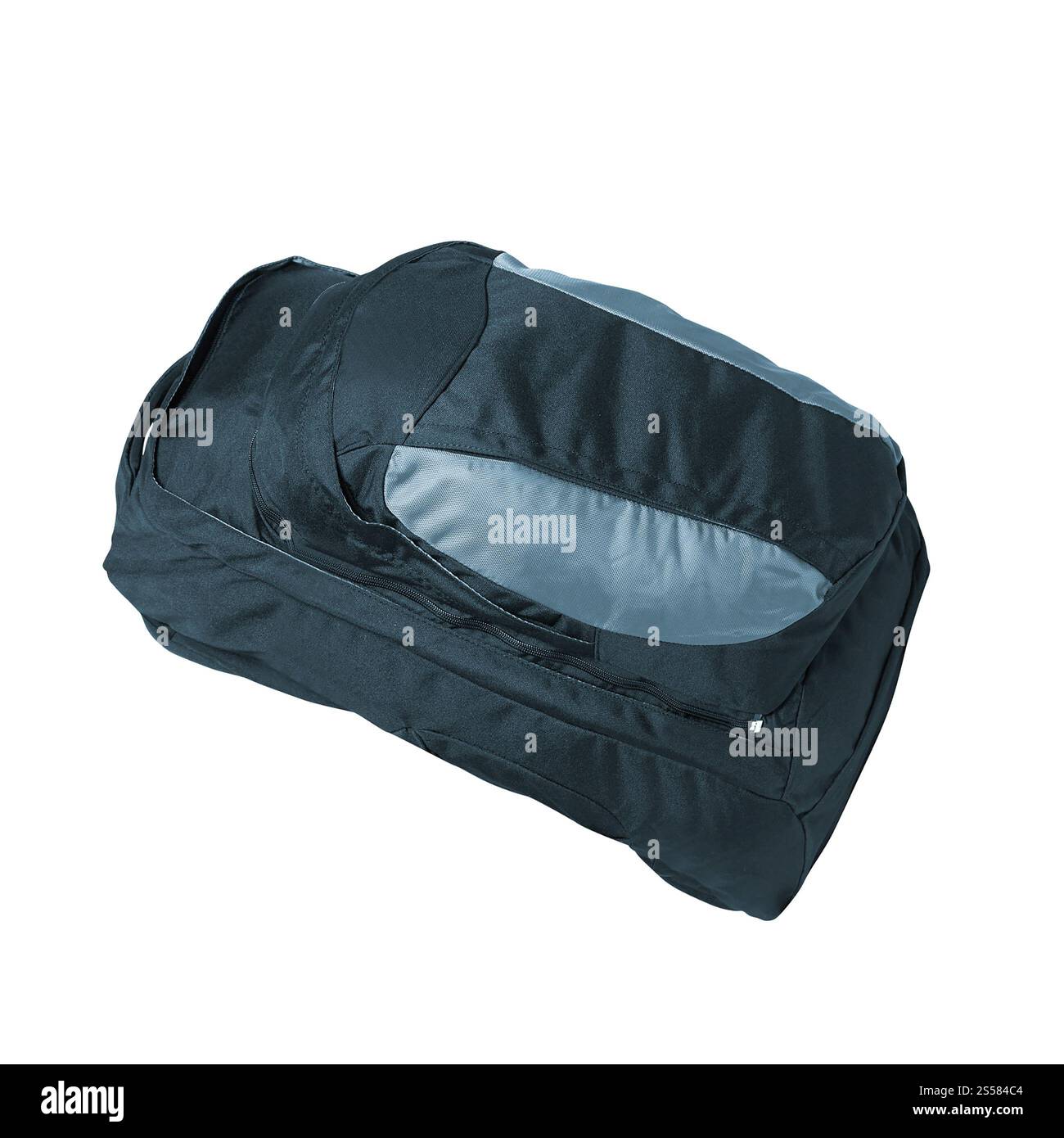 sac à dos bleu, isolé sur blanc Banque D'Images