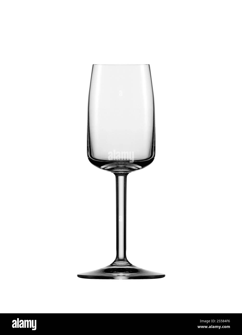 Verre à champagne vide Banque D'Images