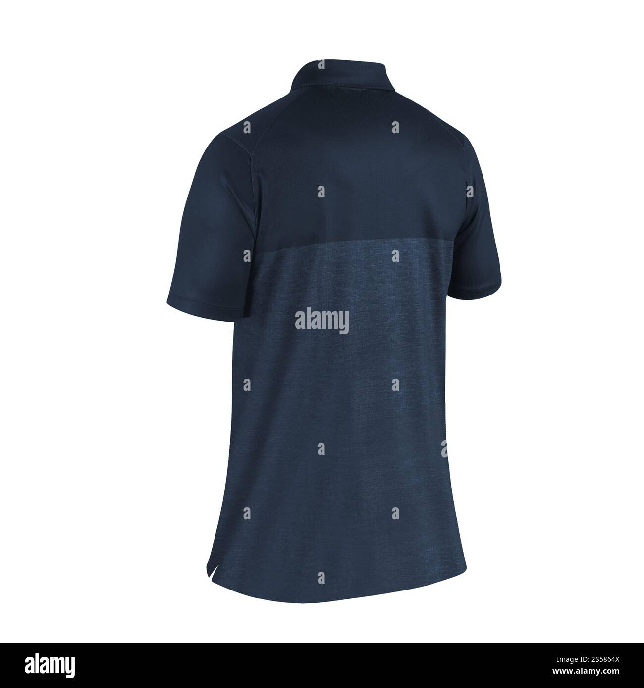 Tshirt bleu foncé isolé Banque D'Images