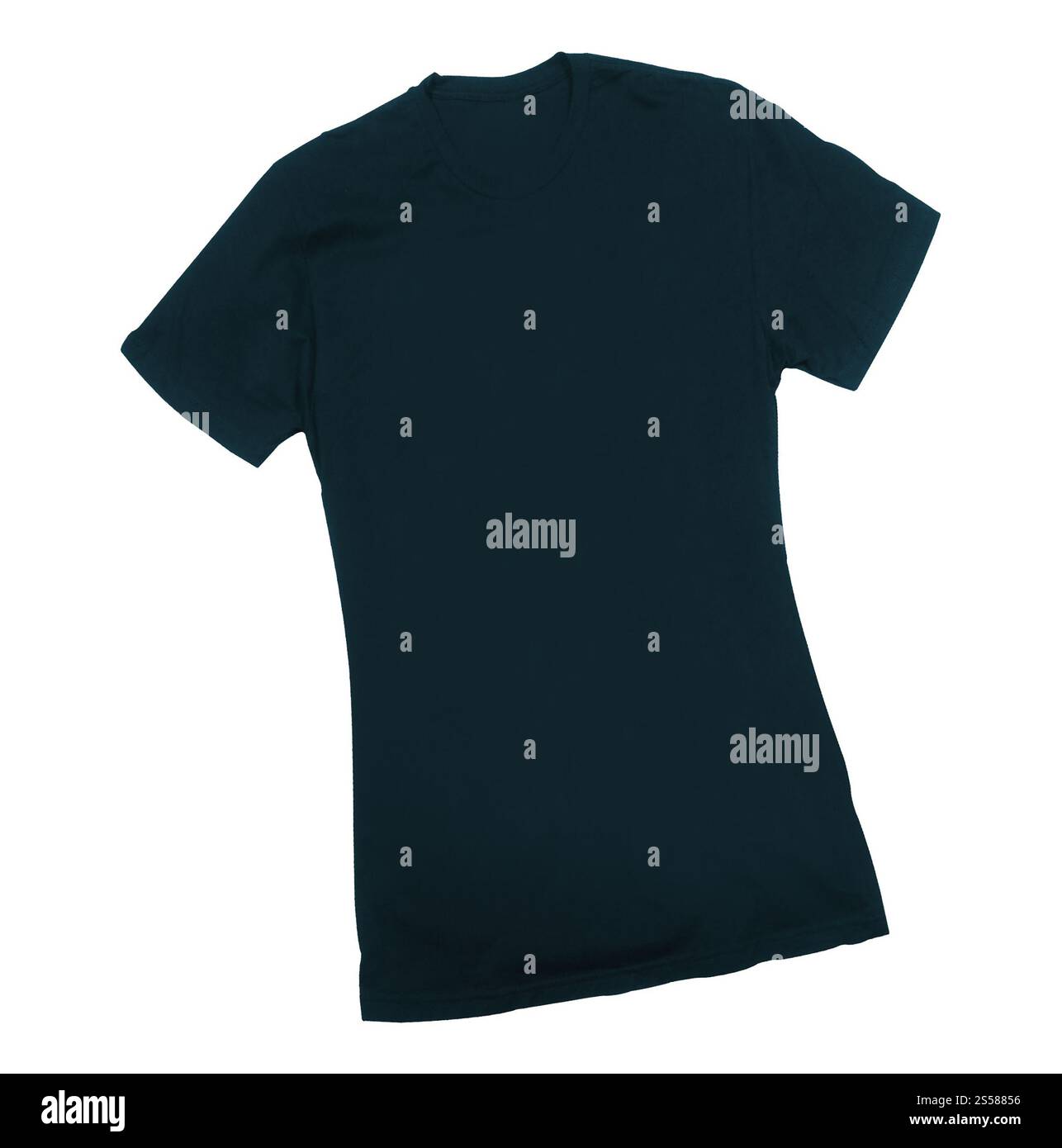 Tshirt bleu foncé isolé Banque D'Images
