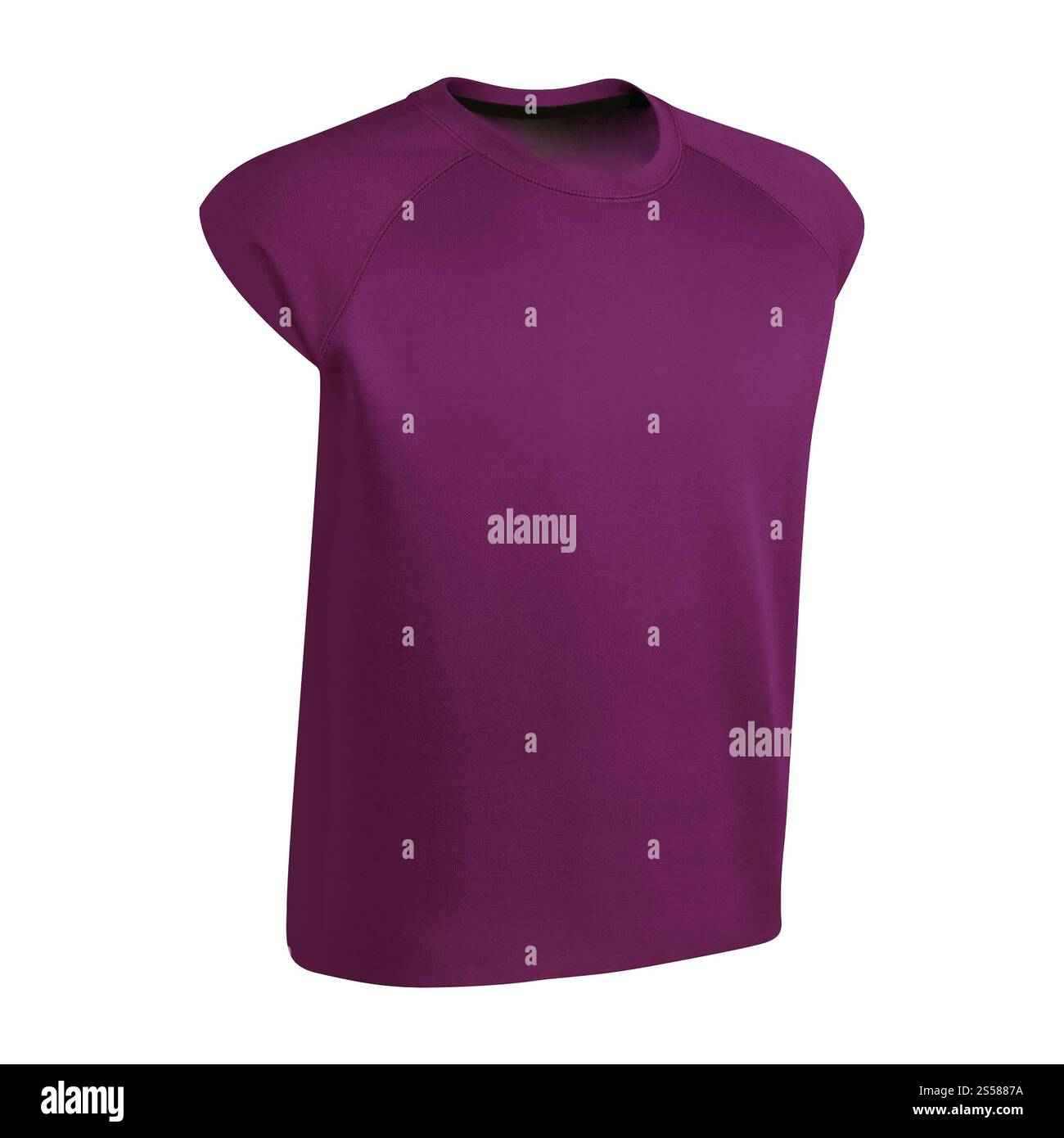 Tshirt violet isolé Banque D'Images