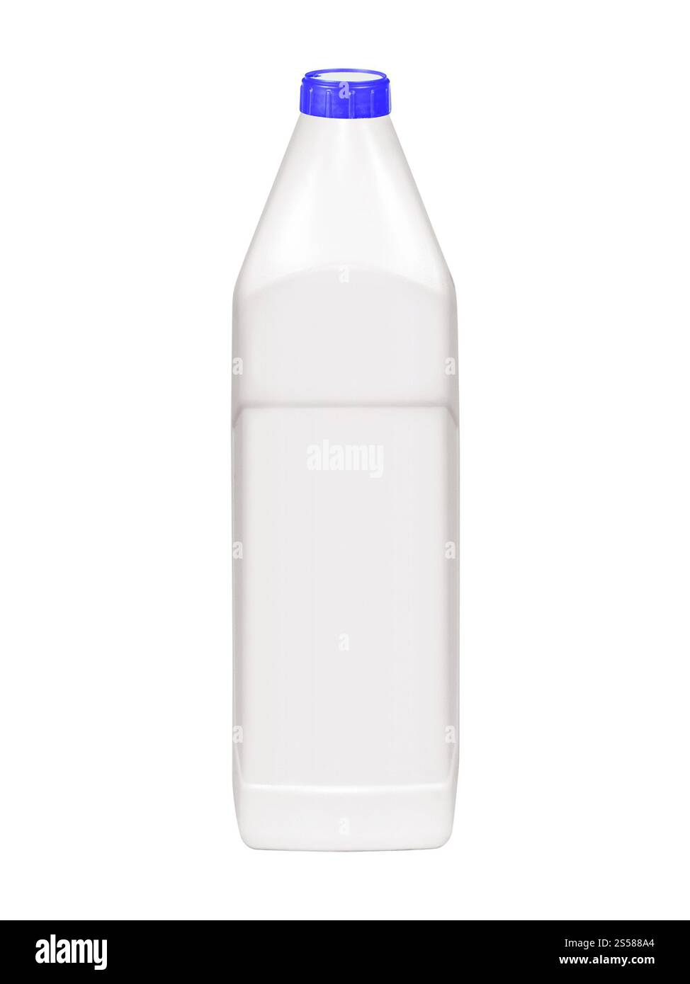 Récipient en plastique sur fond blanc Banque D'Images