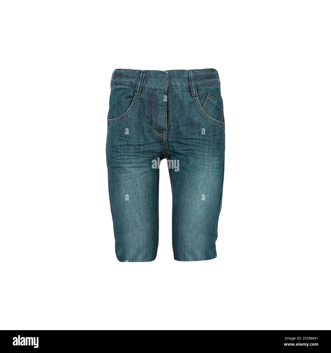 Short Jean homme isolé Banque D'Images
