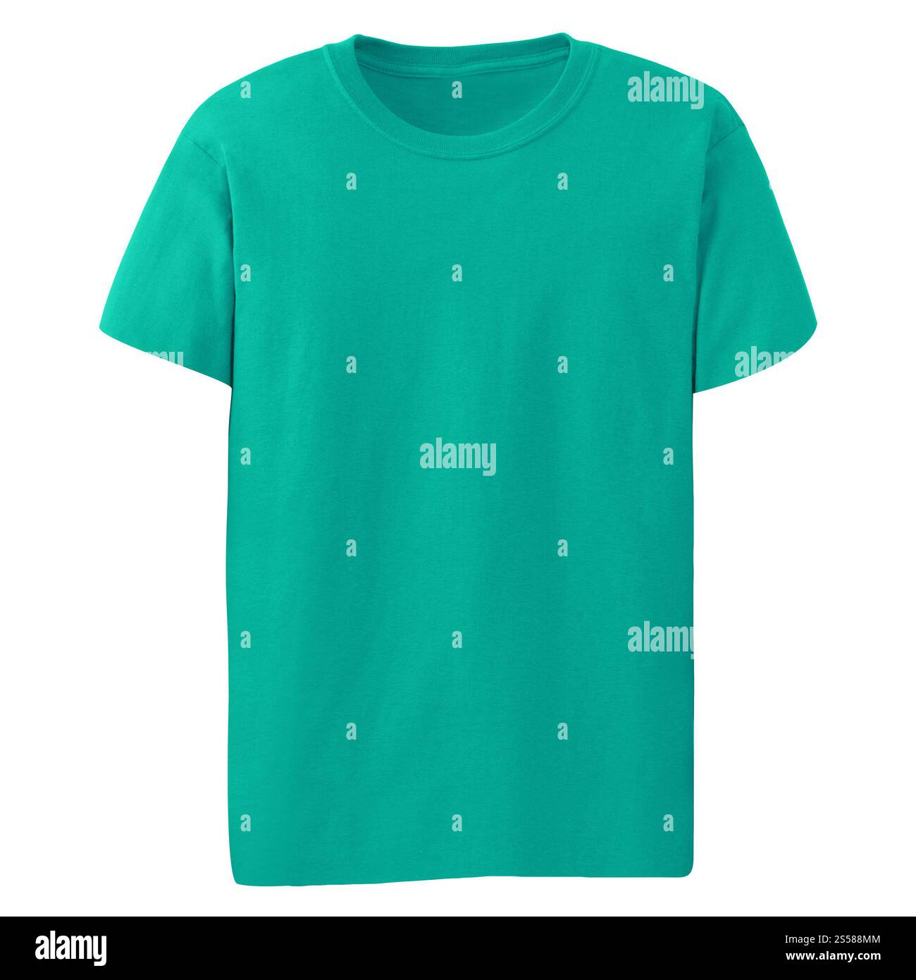 Tshirt vert isolé Banque D'Images