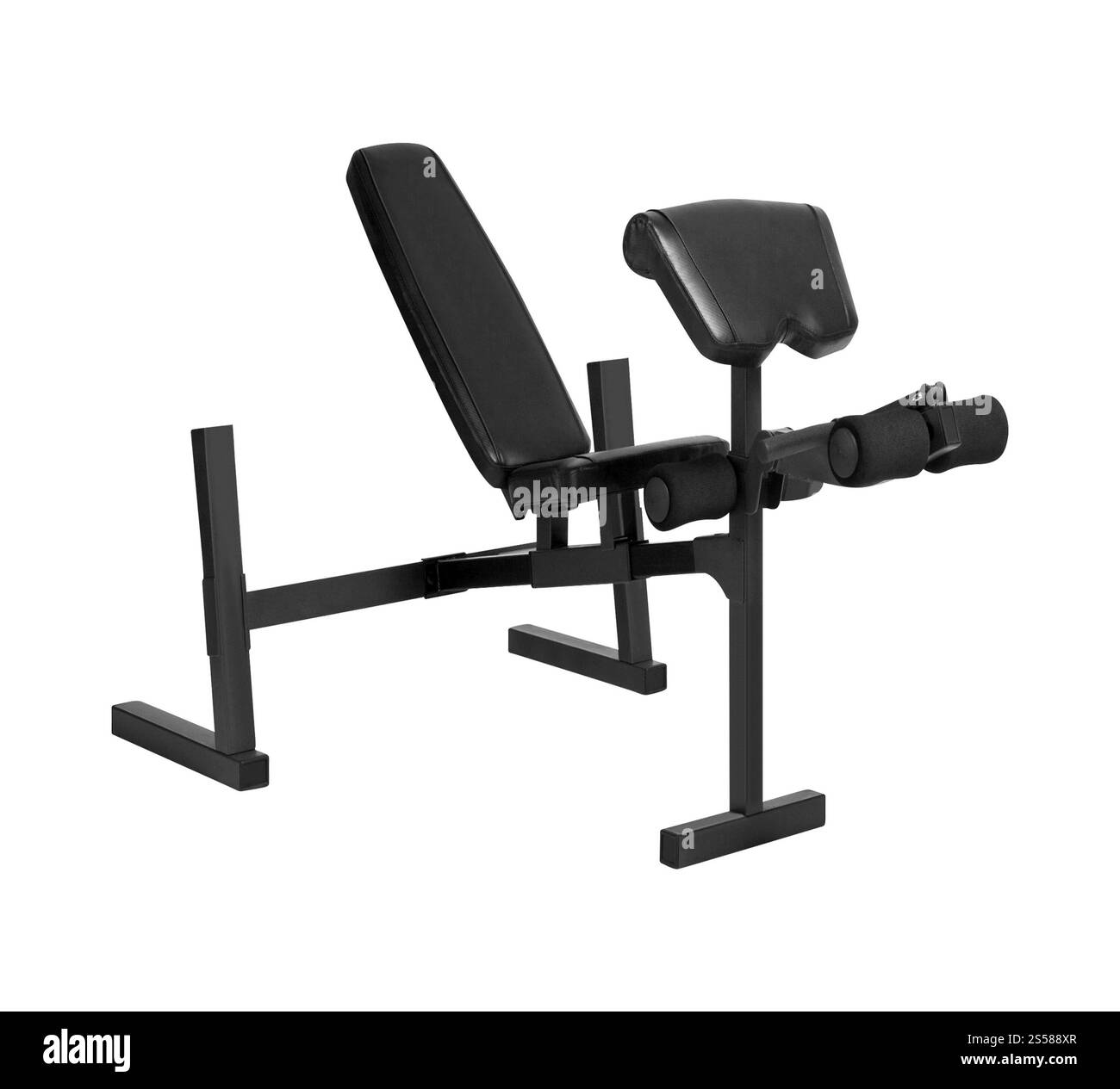 Machine de gymnastique isolée sur blanc Banque D'Images