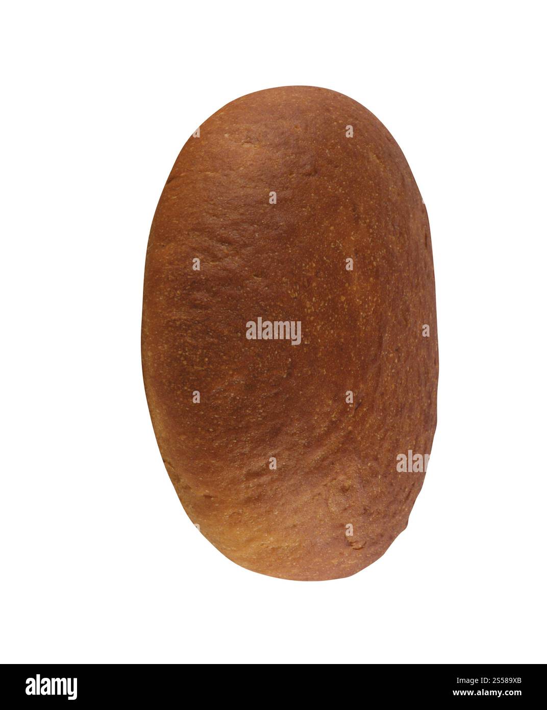 Pain de blé seigle isolé sur fond blanc Banque D'Images