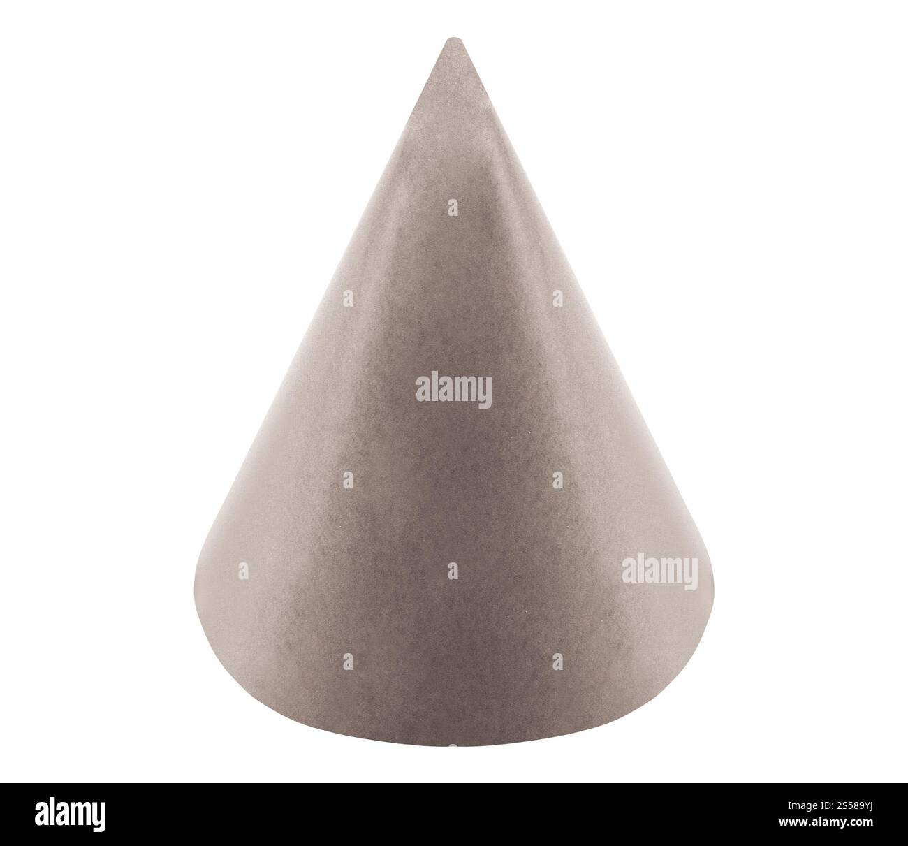 Cone isolé sur fond blanc Banque D'Images