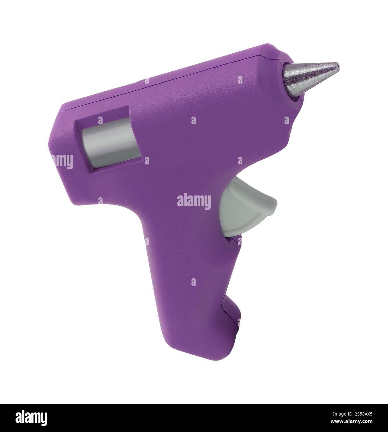 Nouveau pistolet à colle isolé sur blanc Banque D'Images