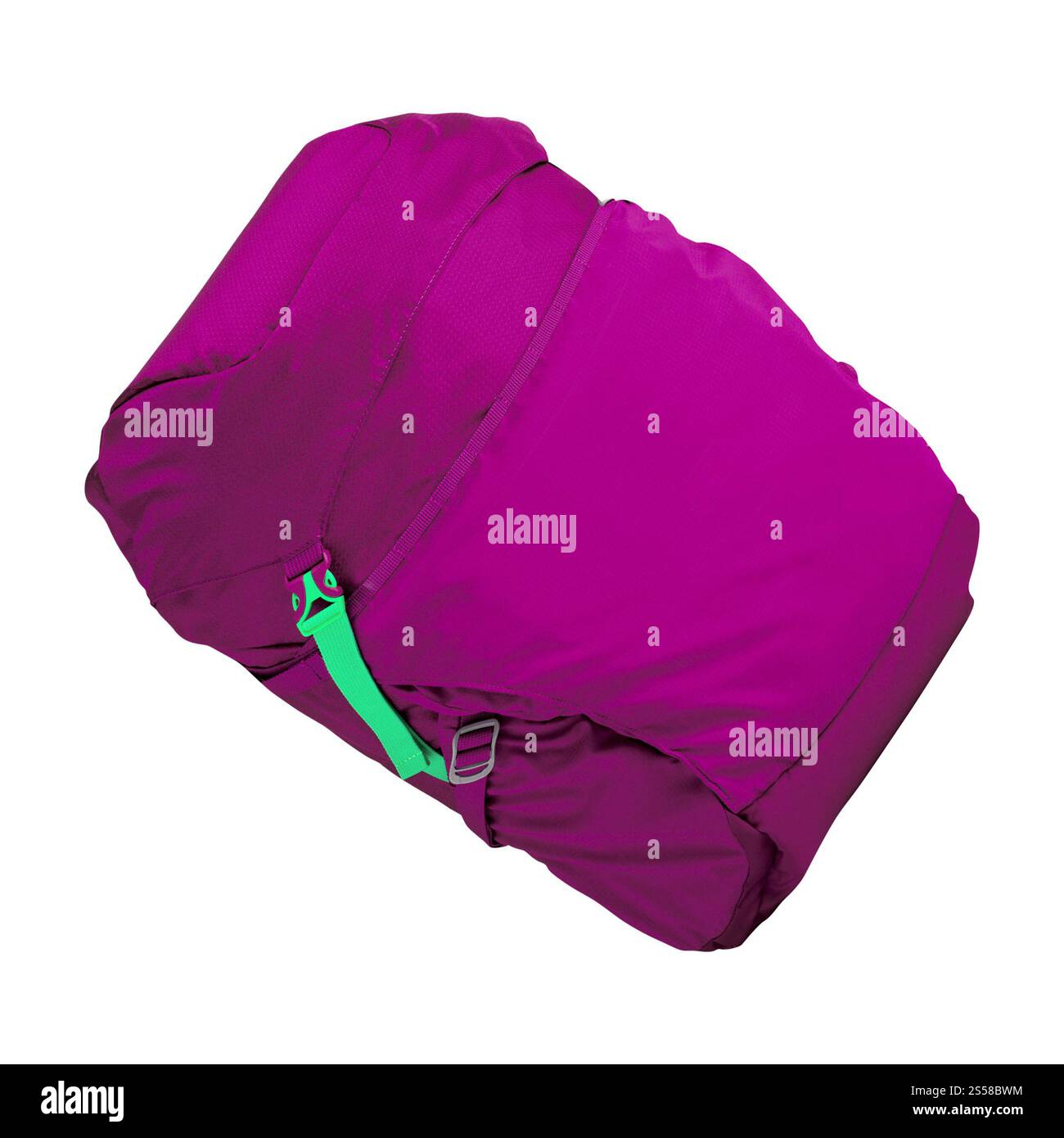 Sac à dos violet Isolate Banque D'Images