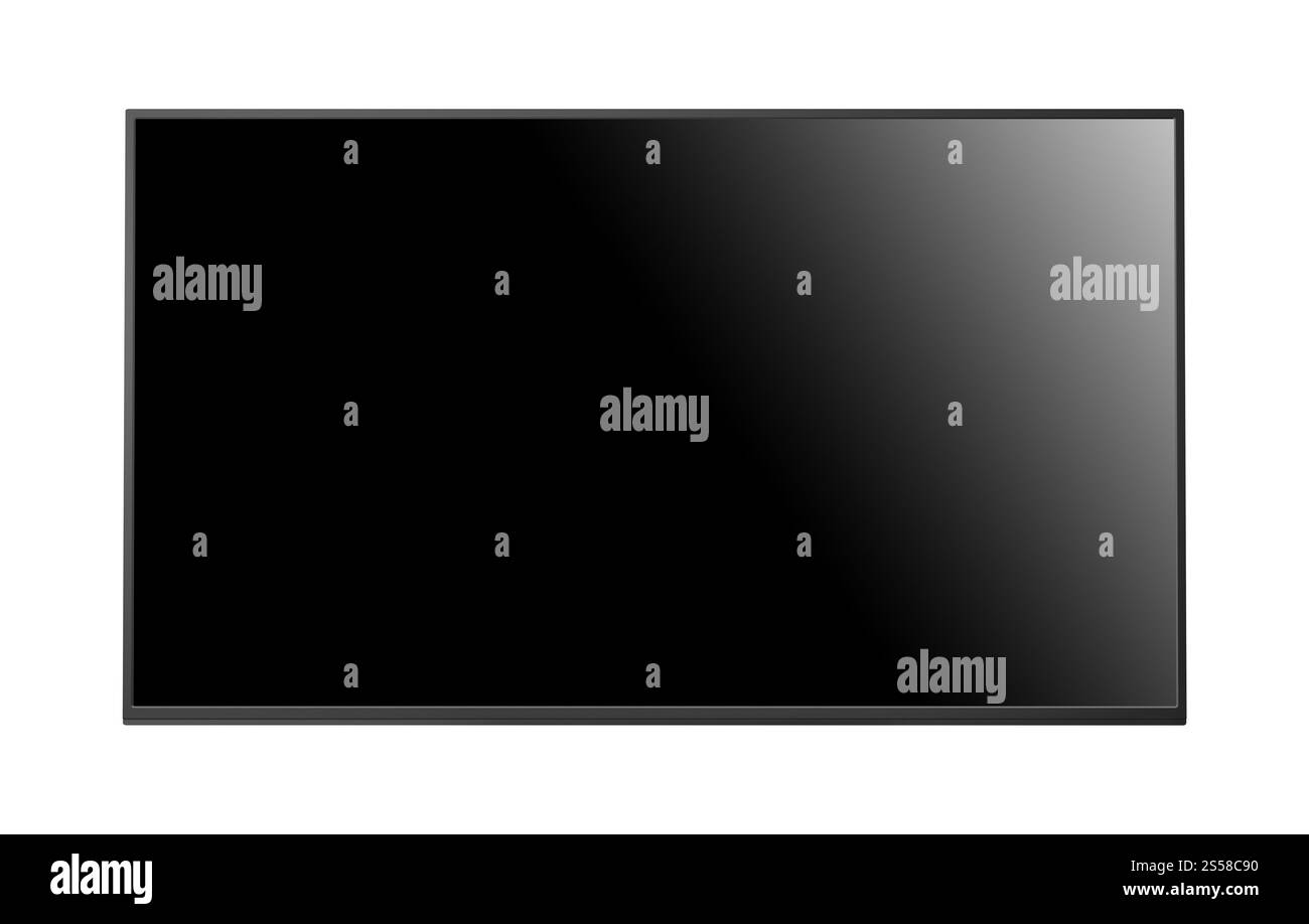 moniteur à écran plat isolé Banque D'Images