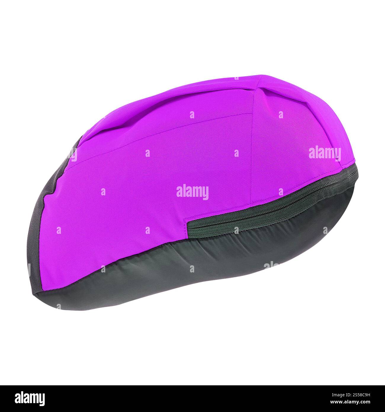 sac à dos violet isolé sur blanc Banque D'Images