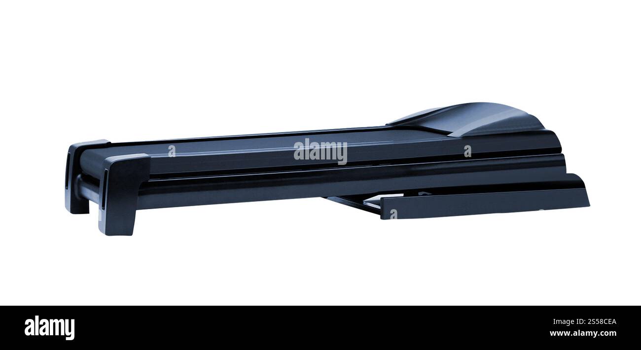 Tapis roulant isolé sur fond blanc Banque D'Images