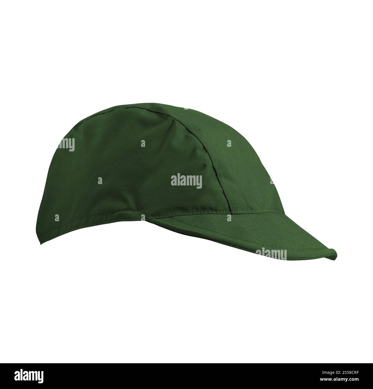 Casquette kaki isolée sur blanc Banque D'Images