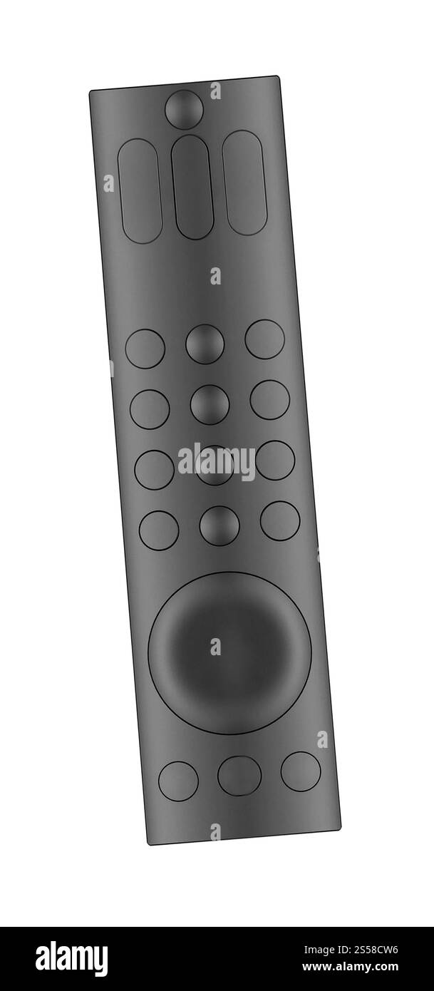 Télécommande isolée sur blanc Banque D'Images