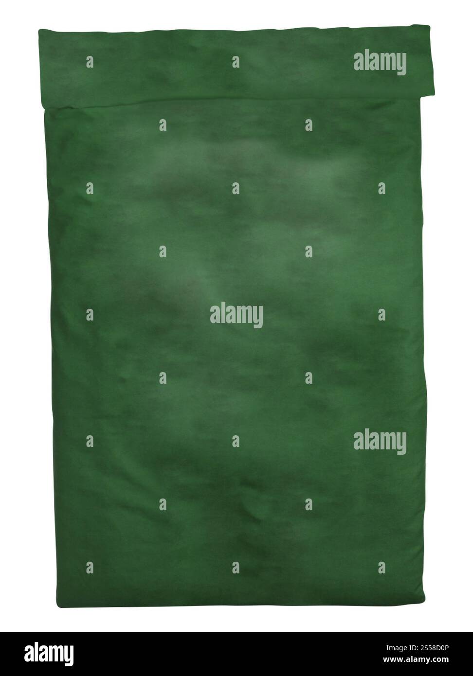 draps de lit isolés sur blanc Banque D'Images