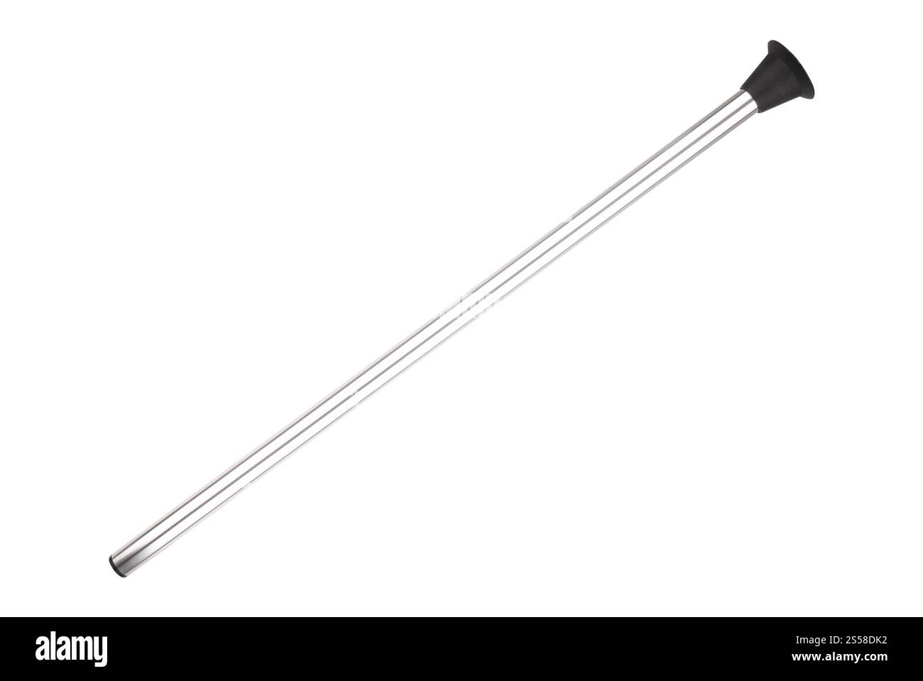 Flèche d'arc avec ventouse noire isolée sur blanc Banque D'Images