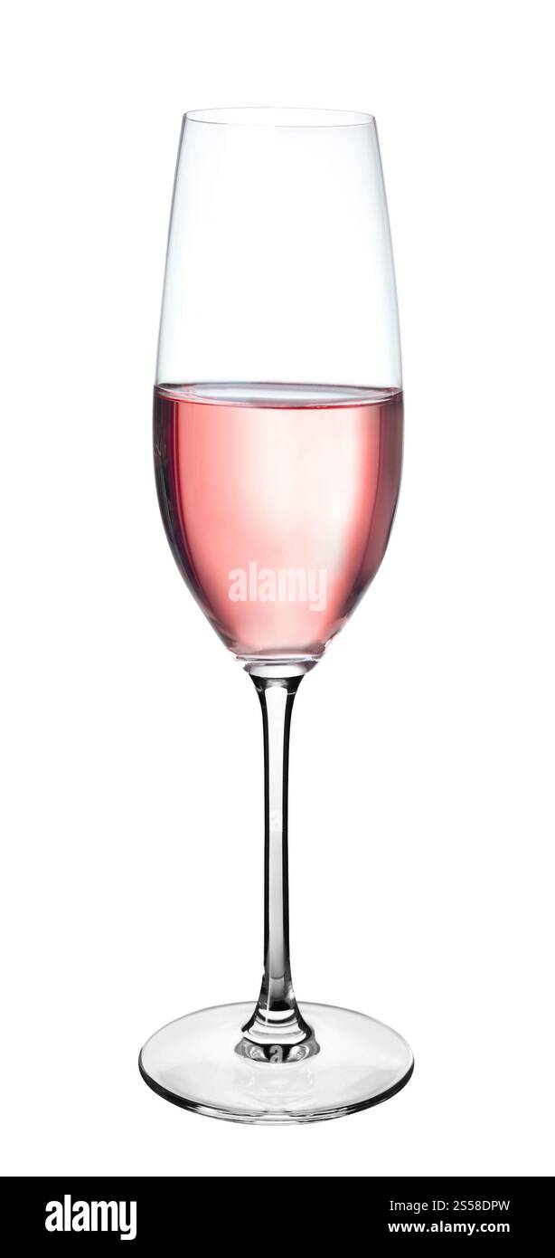 Vin rouge verre isolé Banque D'Images