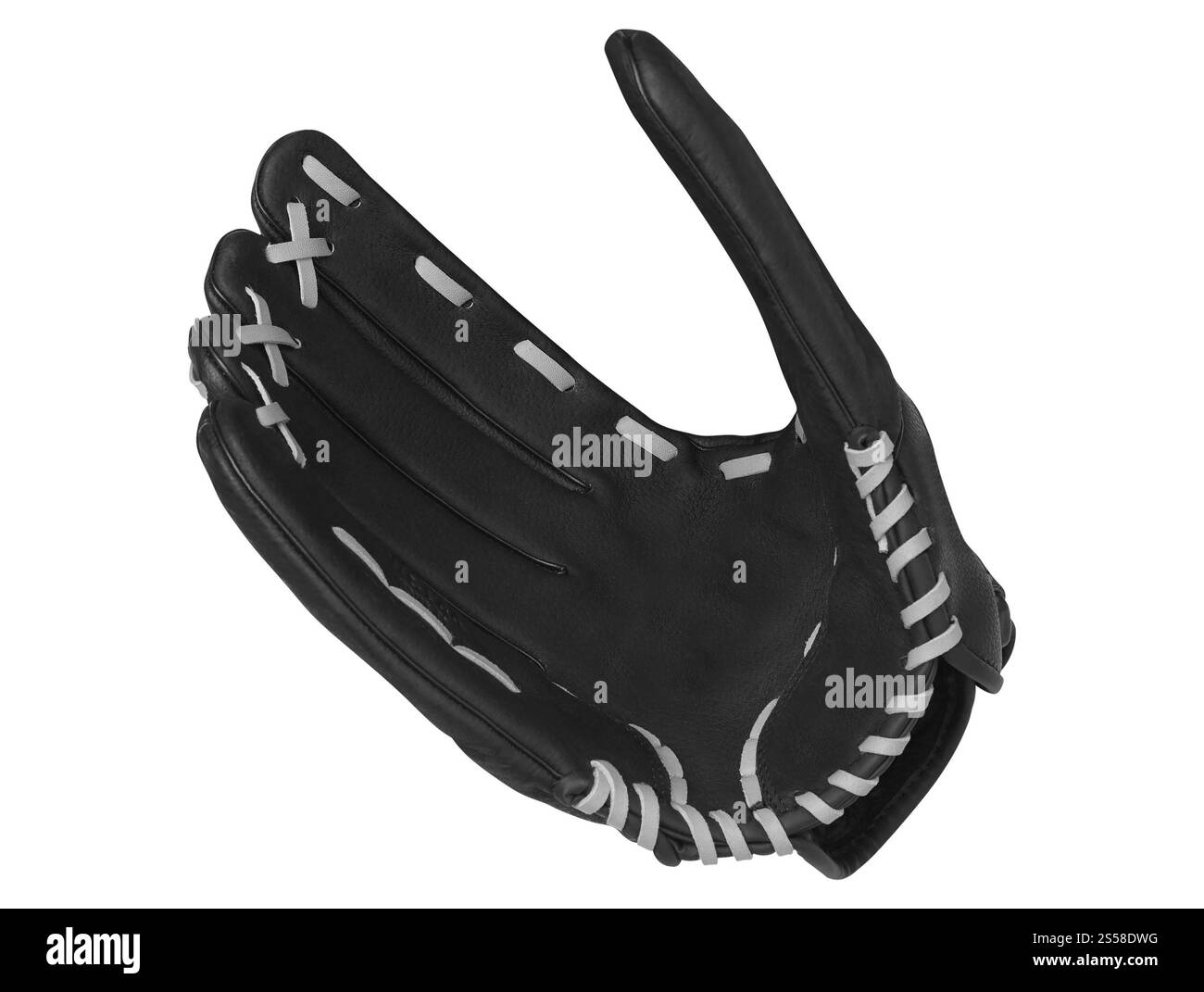 Gant de baseball isolé sur blanc Banque D'Images