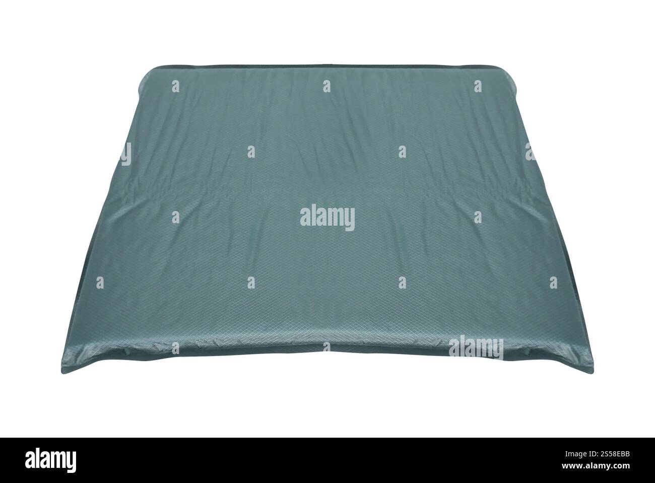 draps de lit isolés sur fond blanc Banque D'Images
