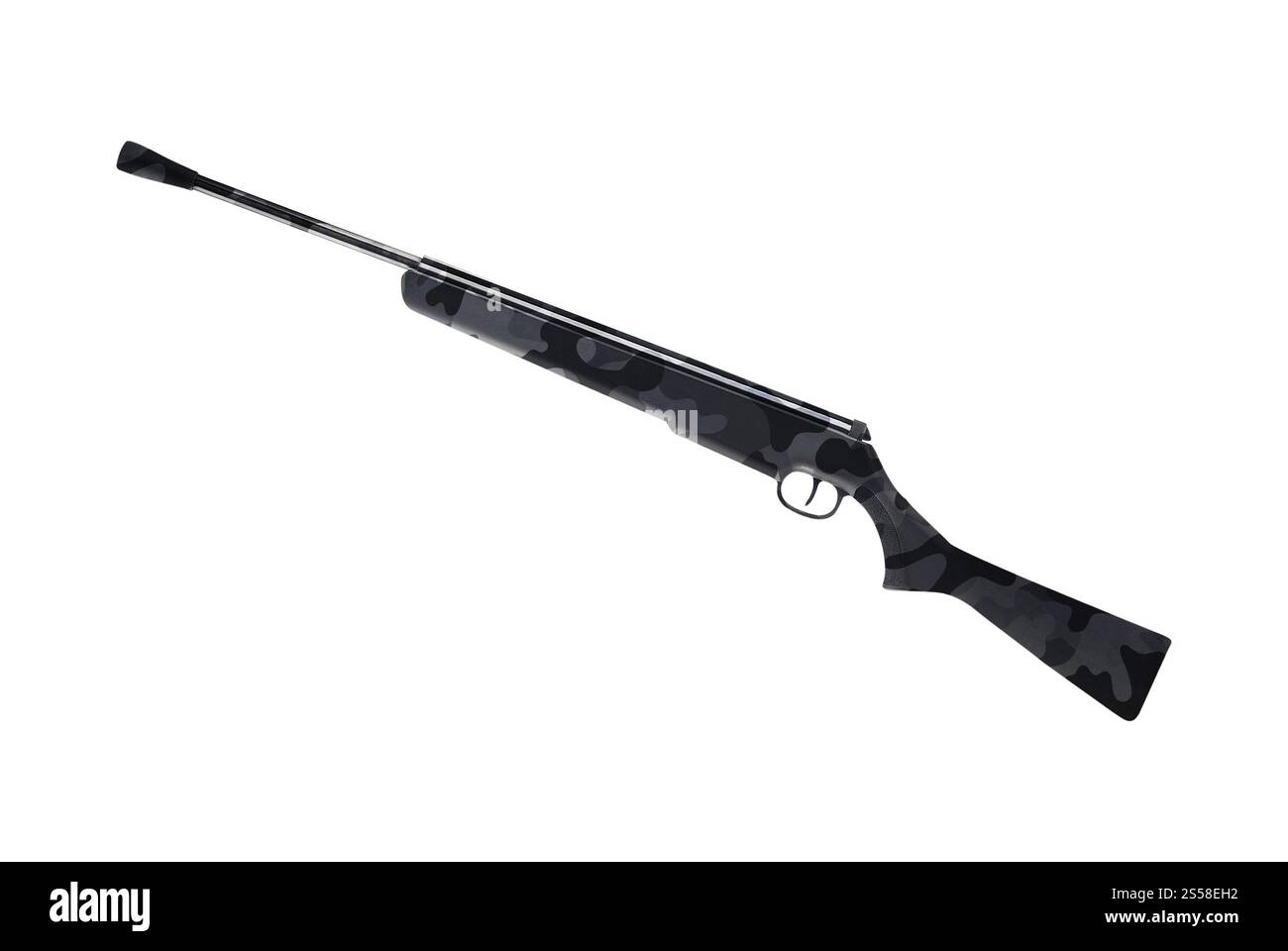 fusil de chasse isolé sur fond blanc Banque D'Images