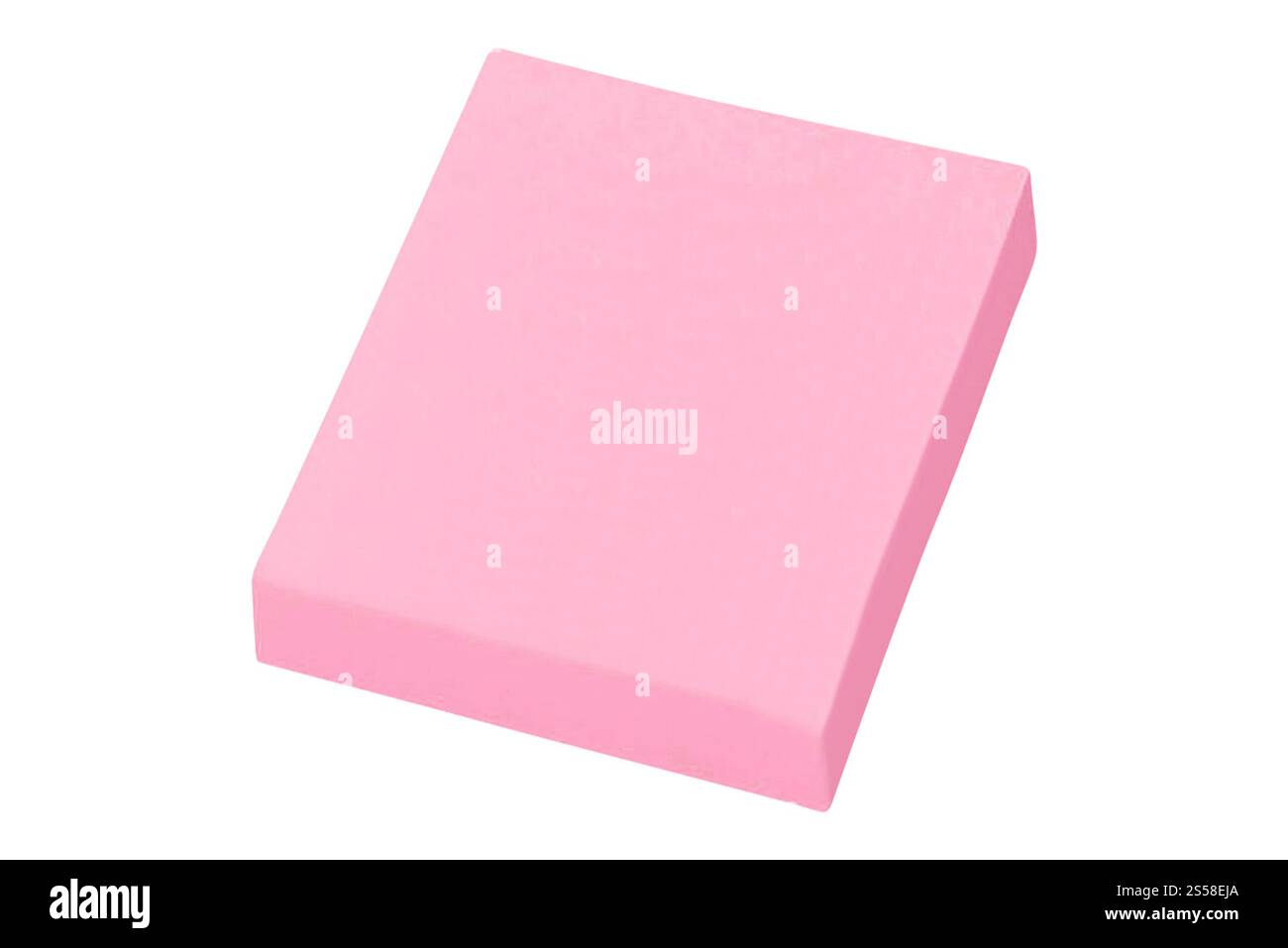 notes collantes isolées sur blanc Banque D'Images