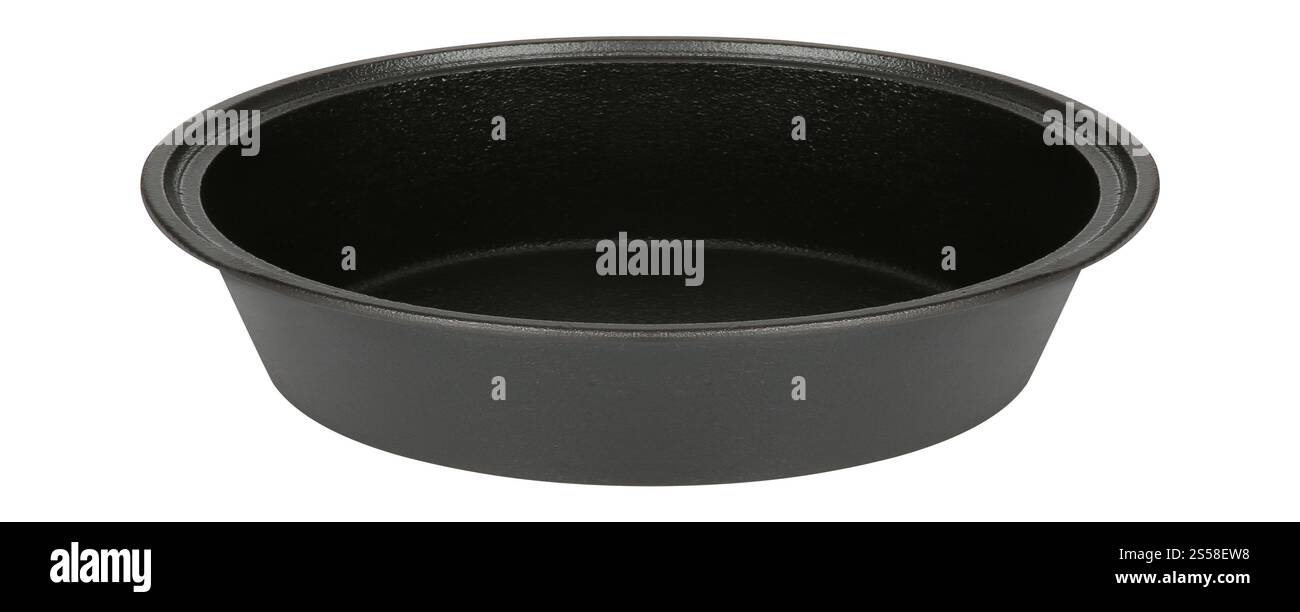 casserole de cuisson isolée sur blanc Banque D'Images