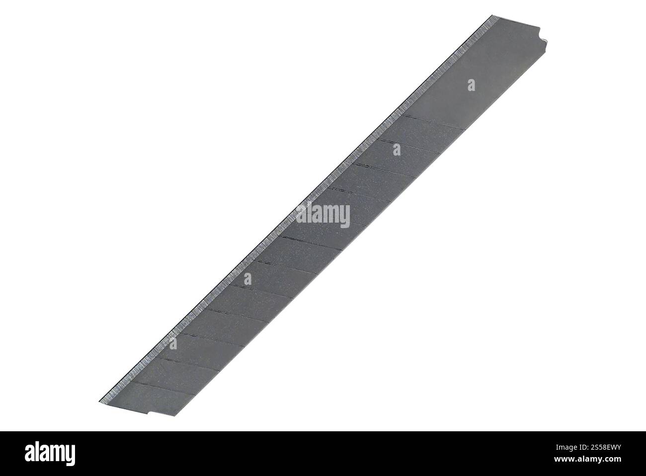 Lame de couteau clérical isolée sur blanc Banque D'Images