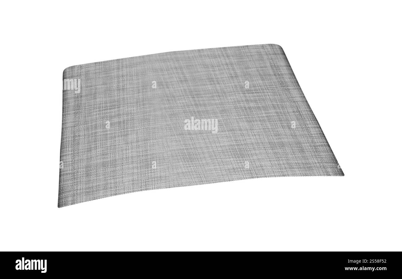 feuille de tissu isolée sur fond blanc Banque D'Images