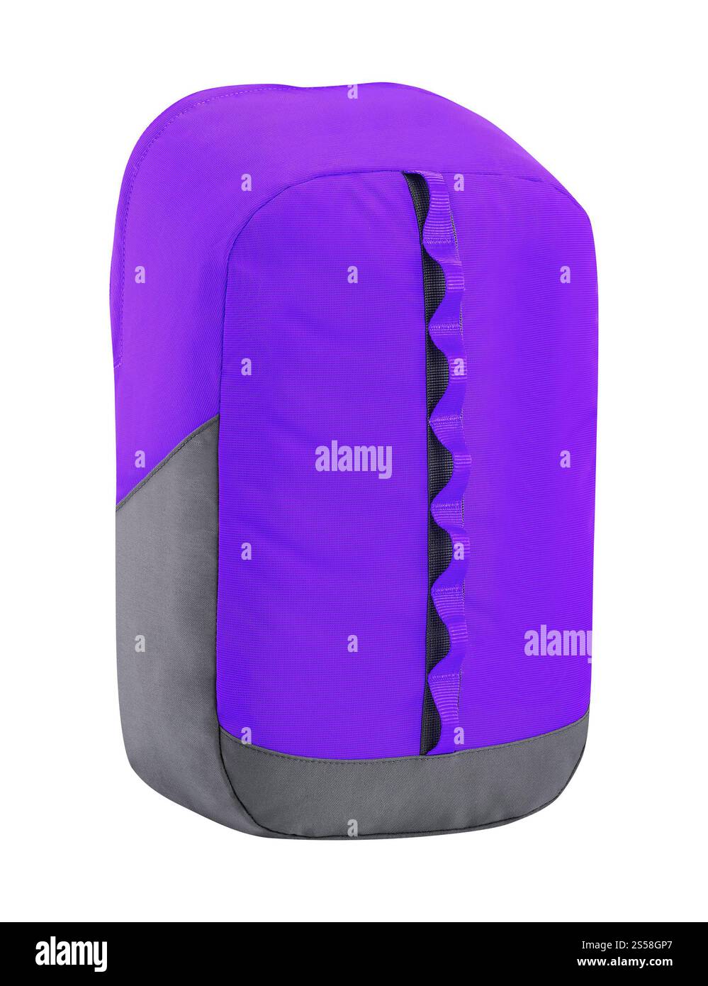 sac à dos touristique violet isolé Banque D'Images