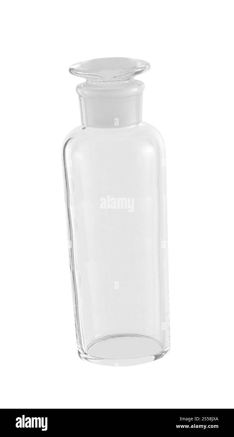 Ampoules médicales blanches isolées sur un blanc. Ampoules médicales blanches isolées sur blanc Banque D'Images