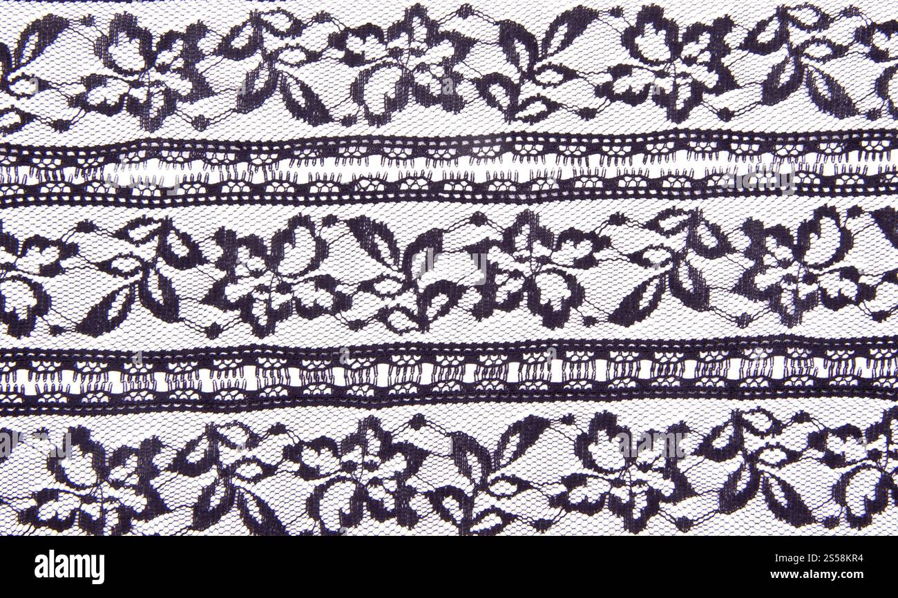 Fond textile blanc avec motif de fleurs stylisé. Fond textile blanc Banque D'Images