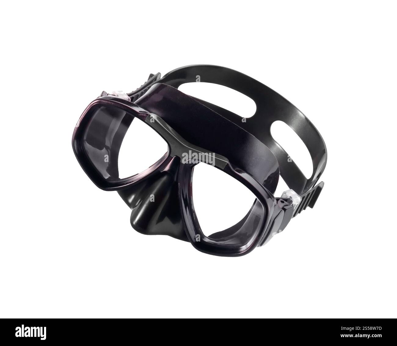 masque de plongée isolé sur fond blanc. masque de plongée Banque D'Images