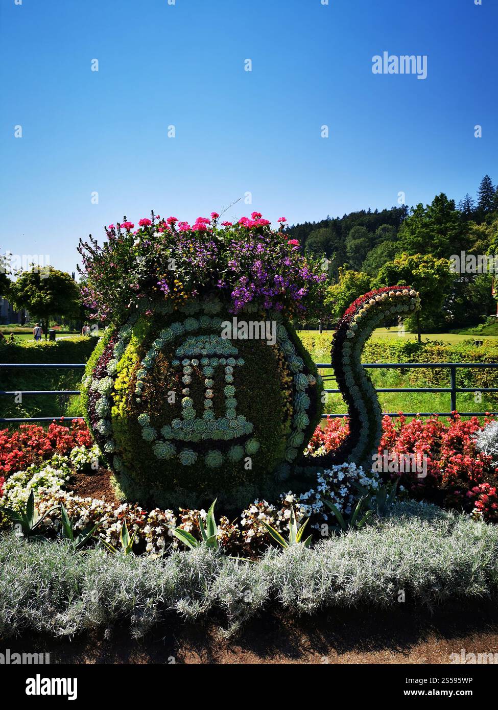 Fleurs dans le spa Luhacovice (république tchèque) Banque D'Images