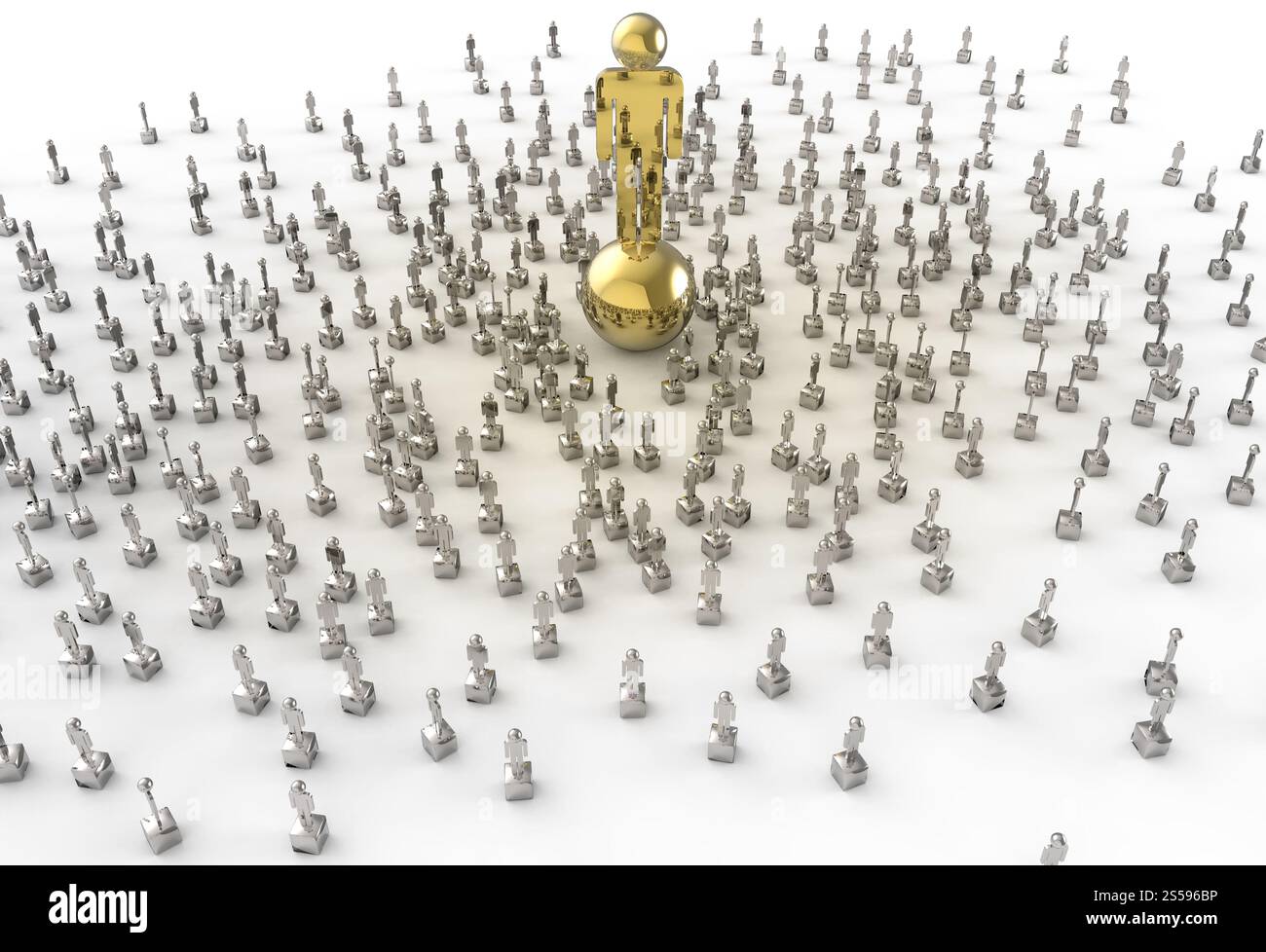 Le monument de succès en tant que concept Banque D'Images