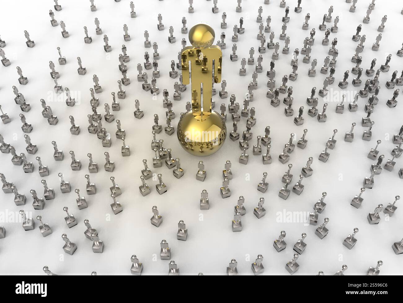 Le monument de succès en tant que concept Banque D'Images