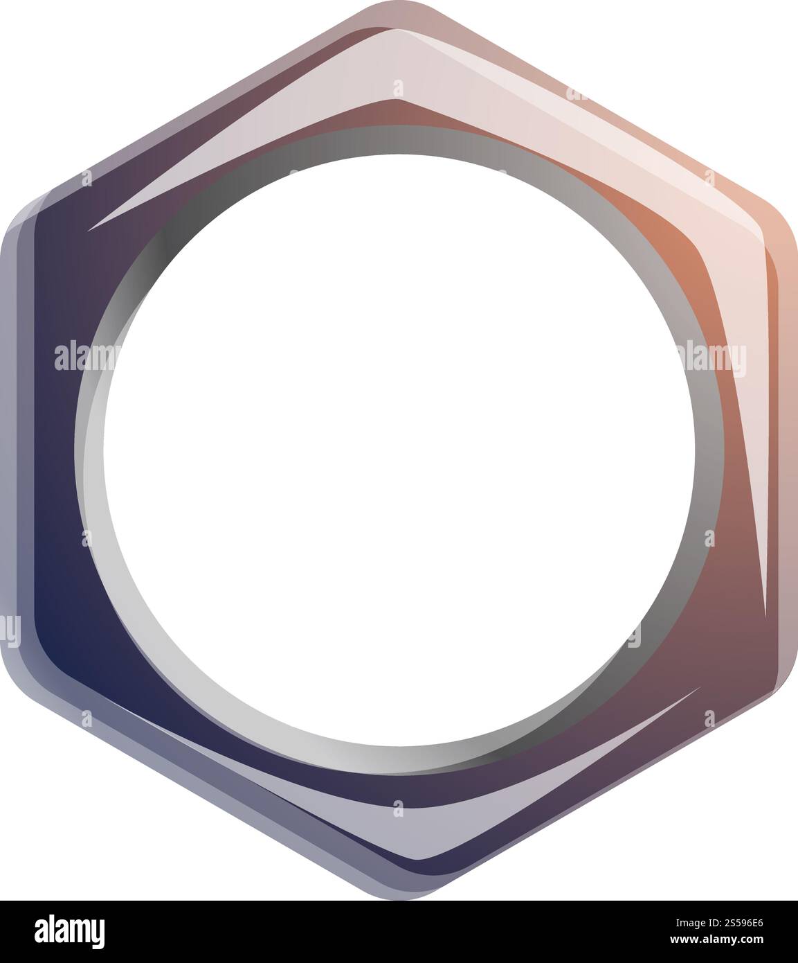 Icône de boulon en bronze. Dessin animé de l'icône de vecteur de boulon en bronze pour la conception Web isolé sur fond blanc. Icône de boulon en bronze, style de bande dessinée Illustration de Vecteur