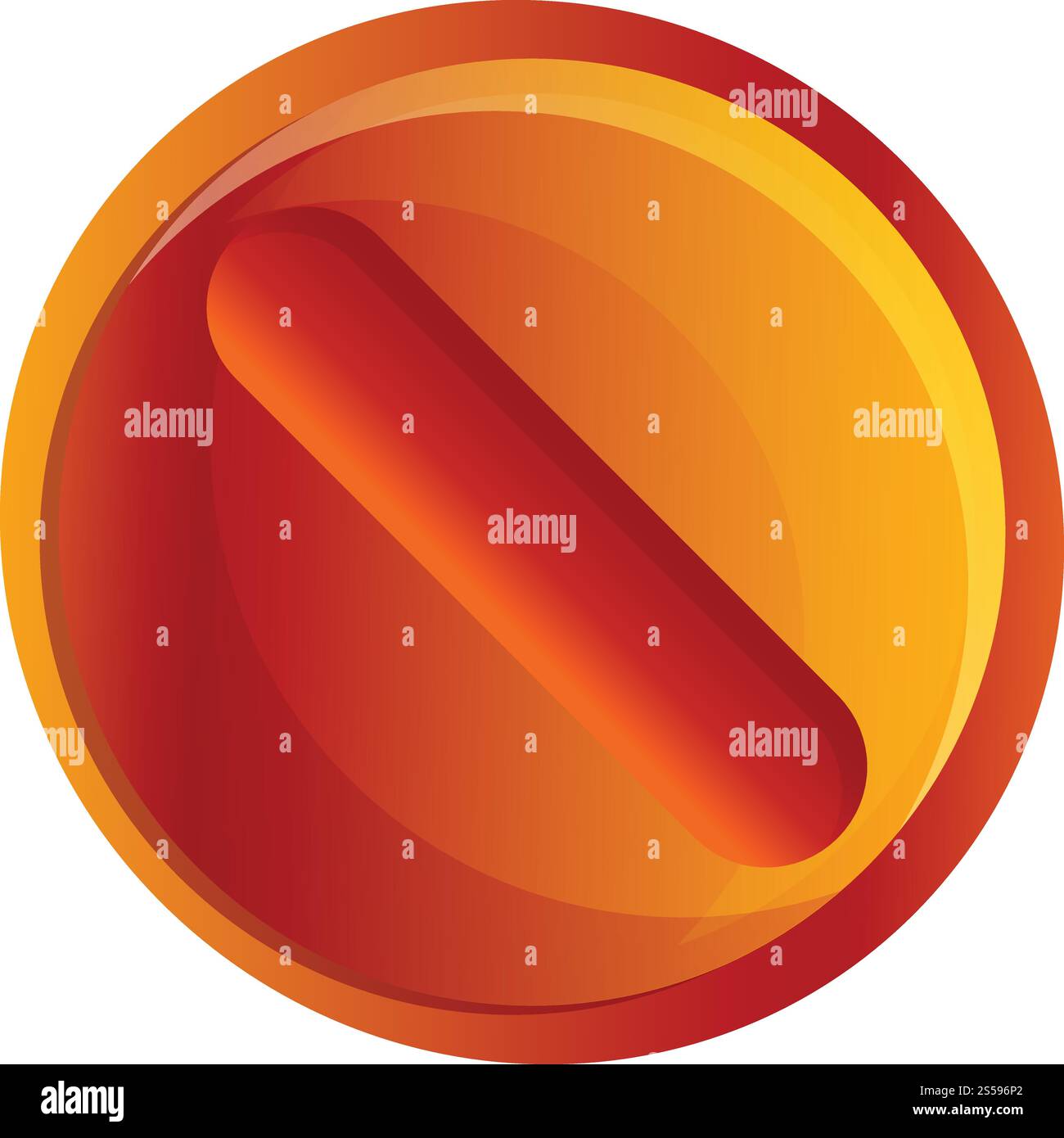 Icône de vis à tête en bronze Line. Dessin animé de l'icône vectorielle de vis de tête de bronze de ligne pour la conception Web isolé sur fond blanc. Icône de vis à tête en bronze de ligne, style de dessin animé Illustration de Vecteur