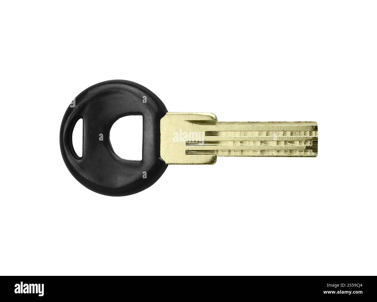 Clé de voiture isolée sur blanc. Clé de voiture Banque D'Images