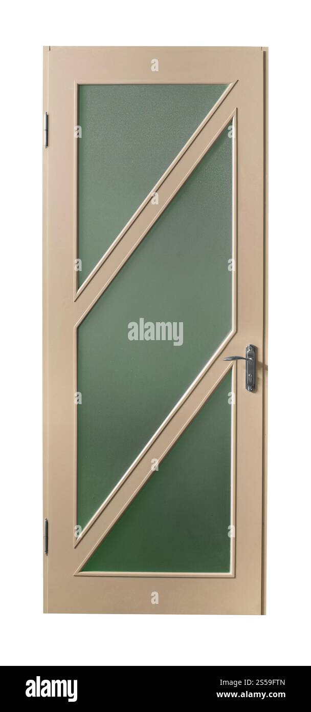 porte entière isolée sur fond blanc. porte entière Banque D'Images